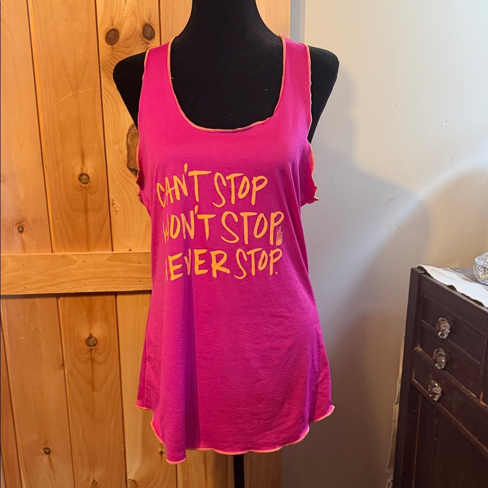 The North Face Pink Motivational Tank Top